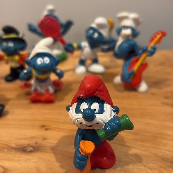 Lot of 28 vintage smurf collection - Picture 14 of 16